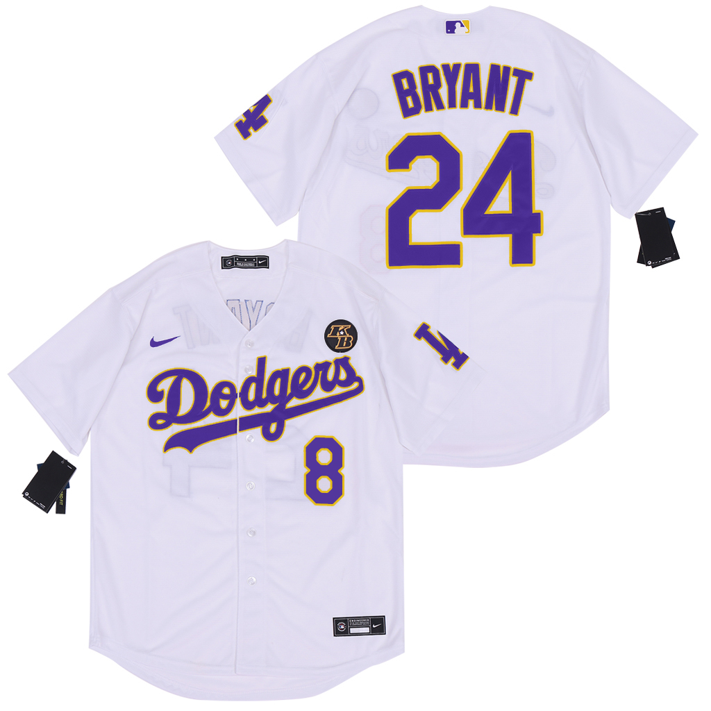 2020 Men Los Angeles Dodgers #24 Bryant white new Nike Game MLB Jerseys 3